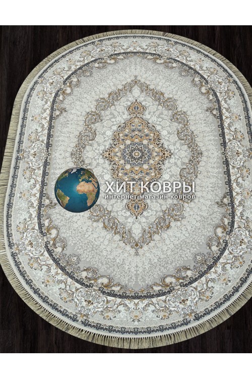 Иранский ковер Salima 8002 Кремовый овал